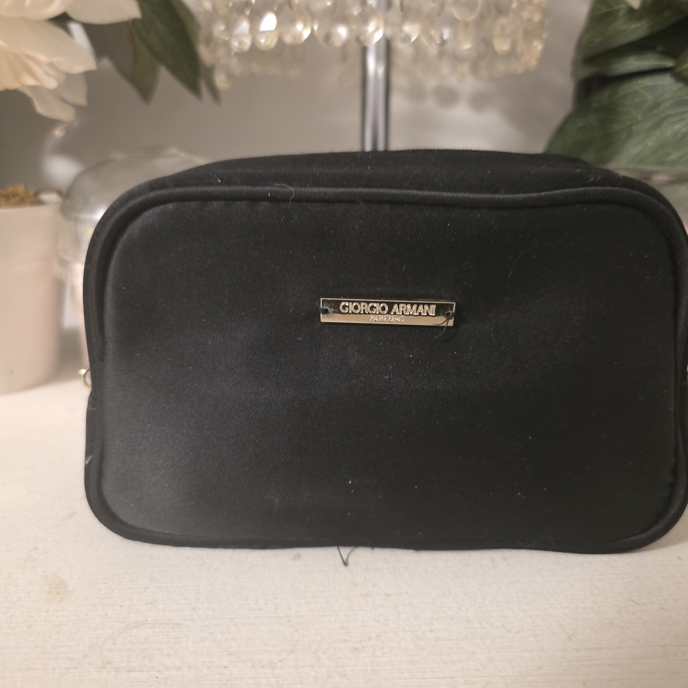 Giorgio Armani Black Cosmetic Bag